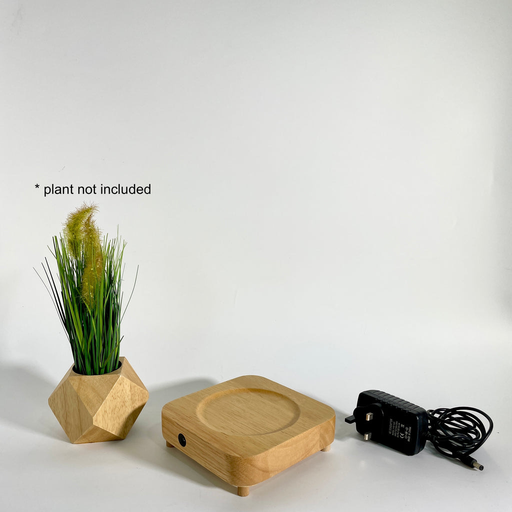 [AS-IS] Levitating Magnet Wooden Plant Pot