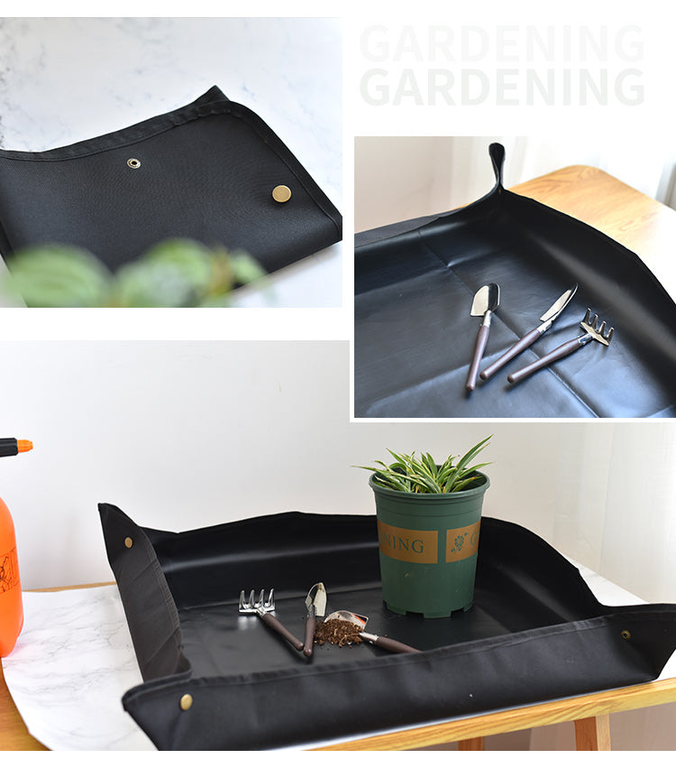 Waterproof Gardening Mat in Black, Plant Repotting Mat