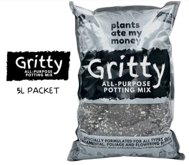 Plants ate my money Gritty Mix All Purpose / All-Purpose Potting Mix (5L Pack)