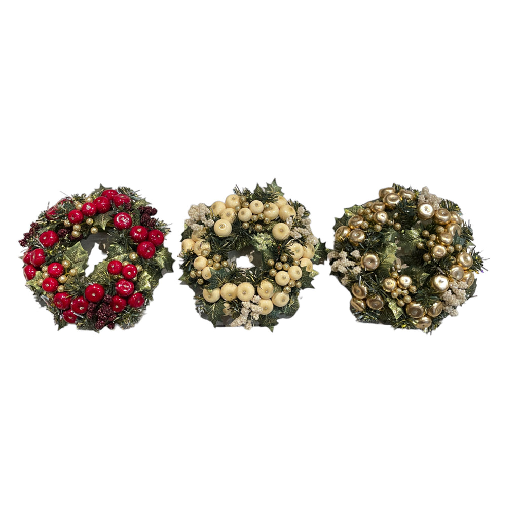 Mini Artificial Wreath with Berries