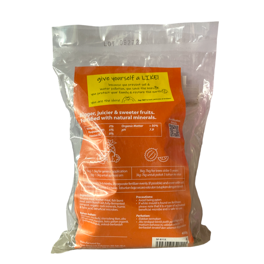 Mr Ganick 258 Fruit Tree Fertilizer 400g Noah Garden Centre