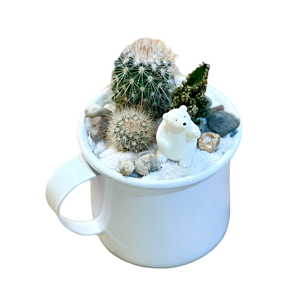 Christmas Snowy Cactus Cup