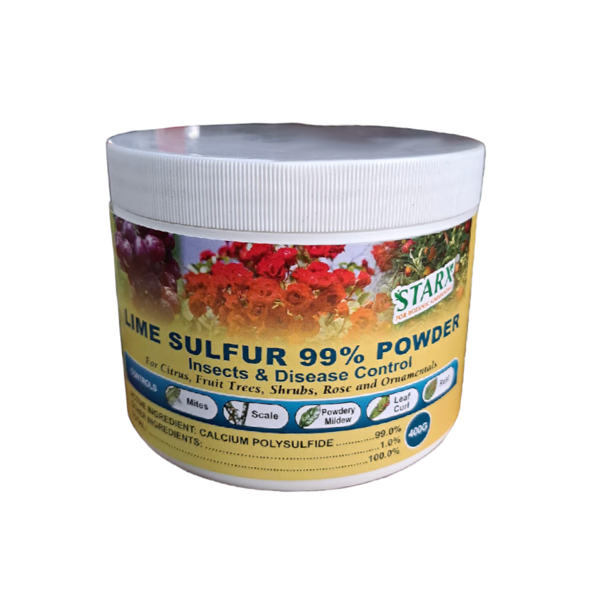 Lime Sulfur / Sulphur 99% Pesticide & Fungicide Powder (400g)