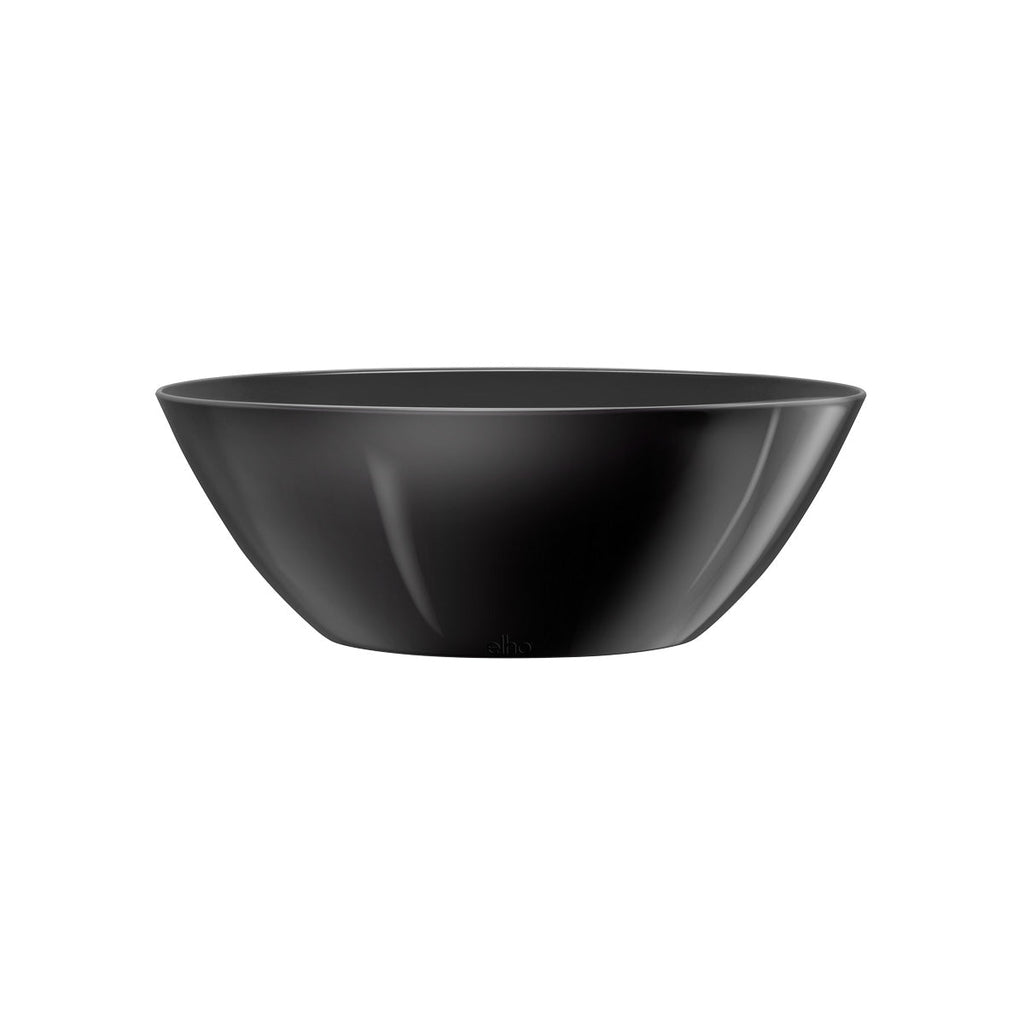 Poinsettia Red in Metallic Black Brussels Oval 36cm (0.3m)