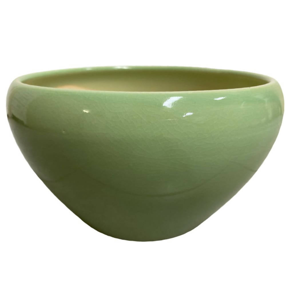 Glazed Ceramic Pot in Jade Green