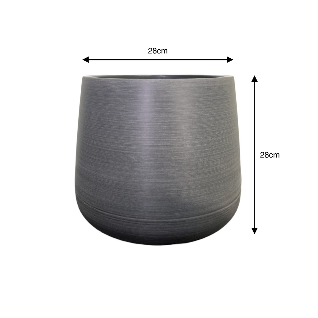 Grey Orb Pot