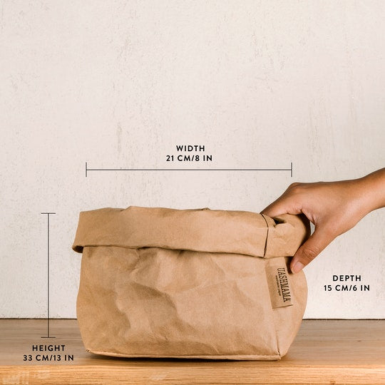 Uashmama, Paper Bag Large in Blue