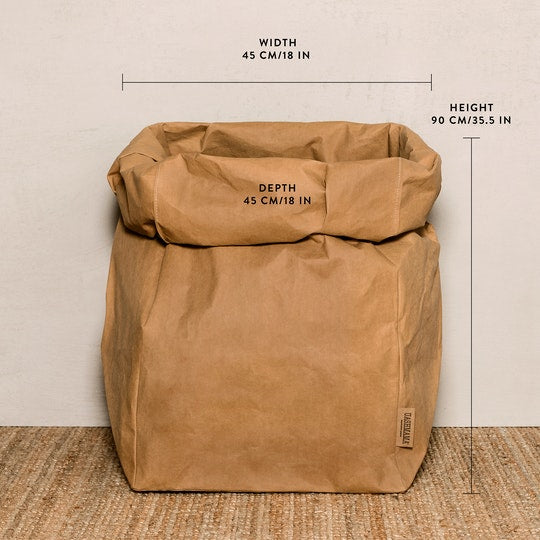 Uashmama, Paper Bag Gigante in Cuoio