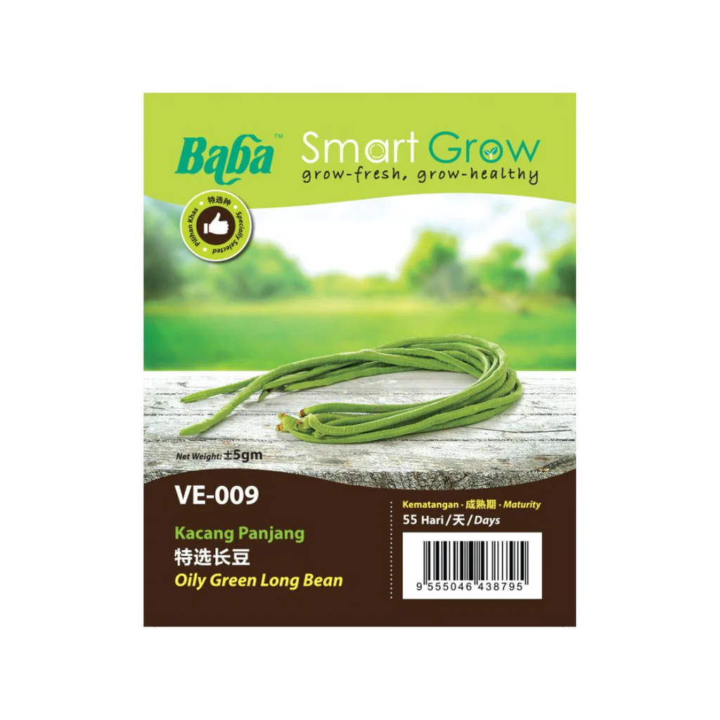BABA Seed VE-009 Oily Green Long Bean