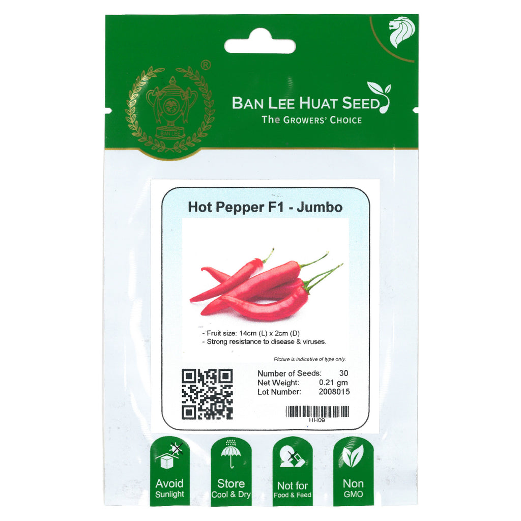 BAN LEE HUAT Seed HH09 Hot Pepper F1 - Jumbo
