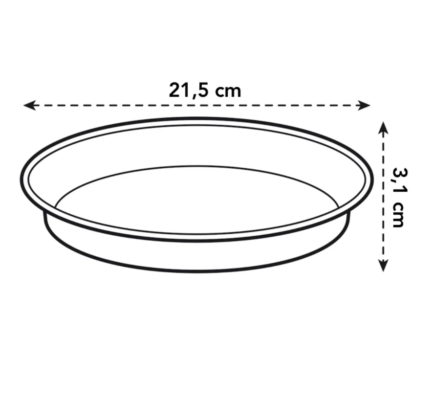 Green Basics Saucer 22cm in Mild Terra