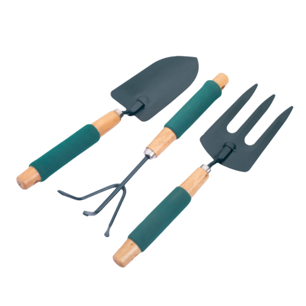 Handy Gardening Tools in Forest Green