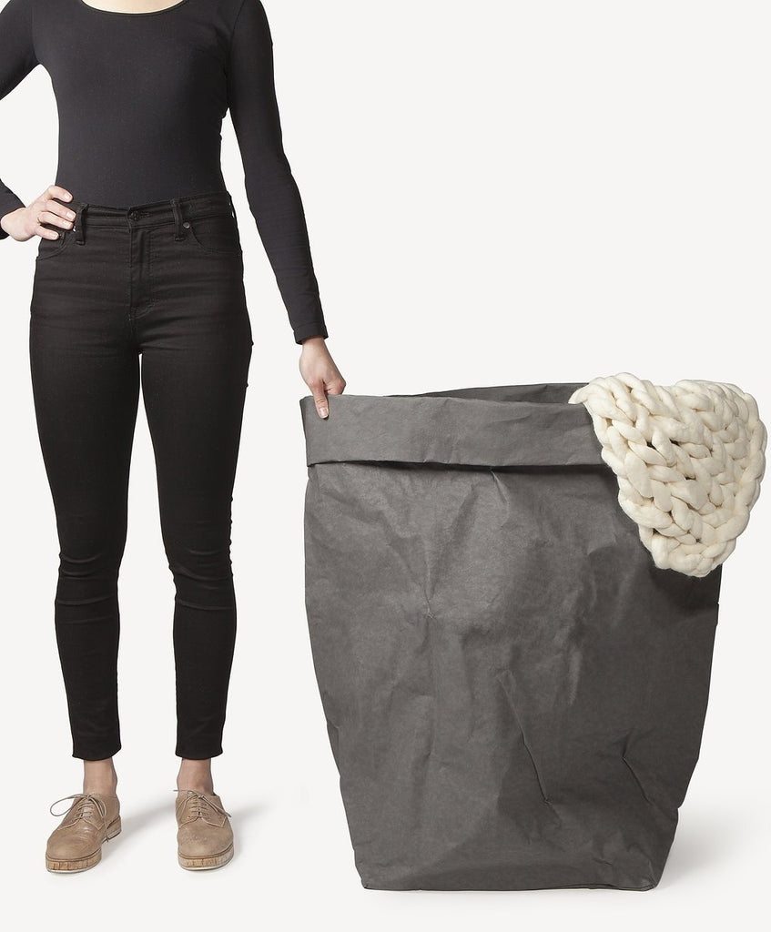 Uashmama, Paper Bag Gigante in Cuoio