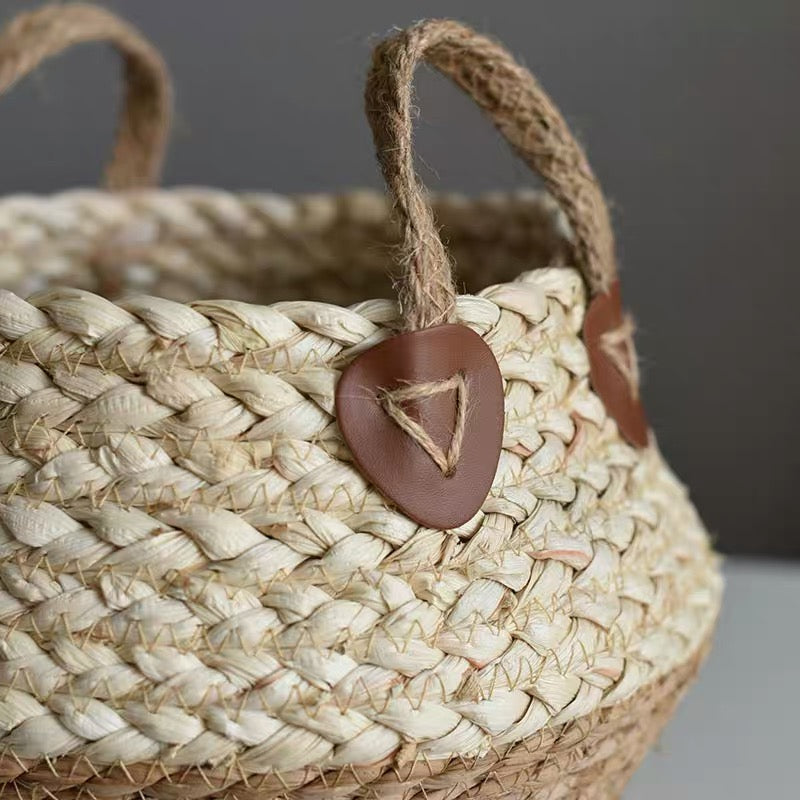 Kraft Basket in Half Brown, L size