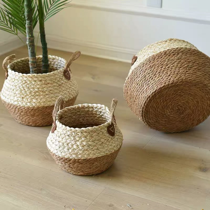 Kraft Basket in Half Brown, L size