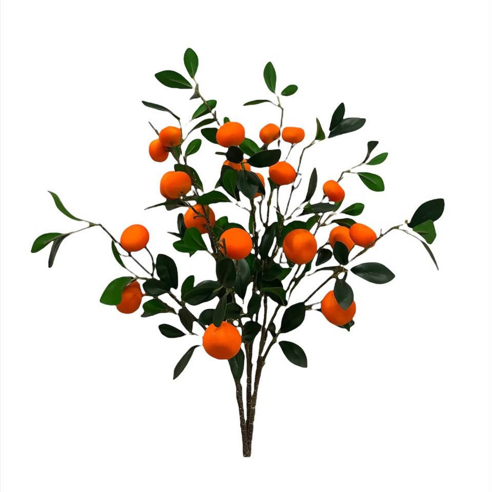 Artificial Tangerine Branches (Bundle Set of 3)
