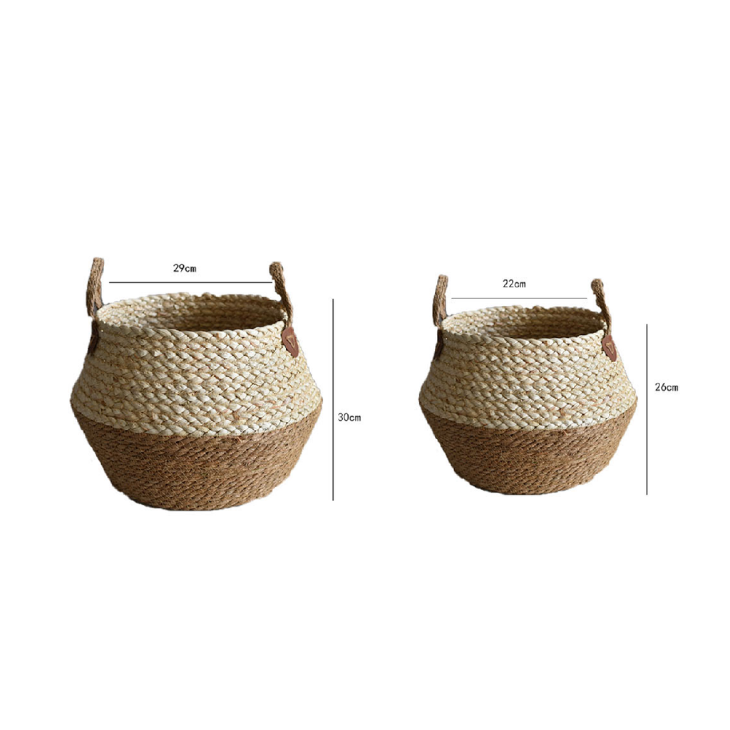 Kraft Basket in Half Brown, L size