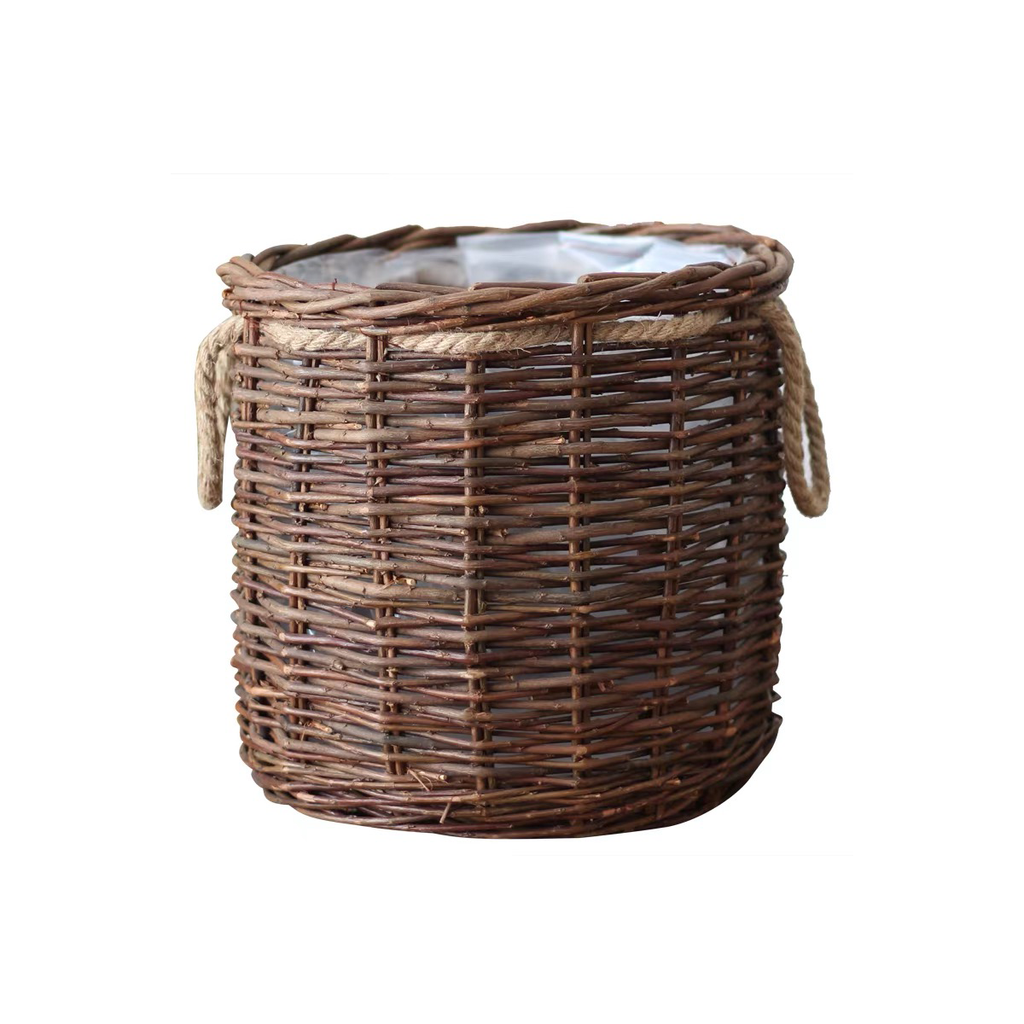 Rattan Basket in Walnut Brown