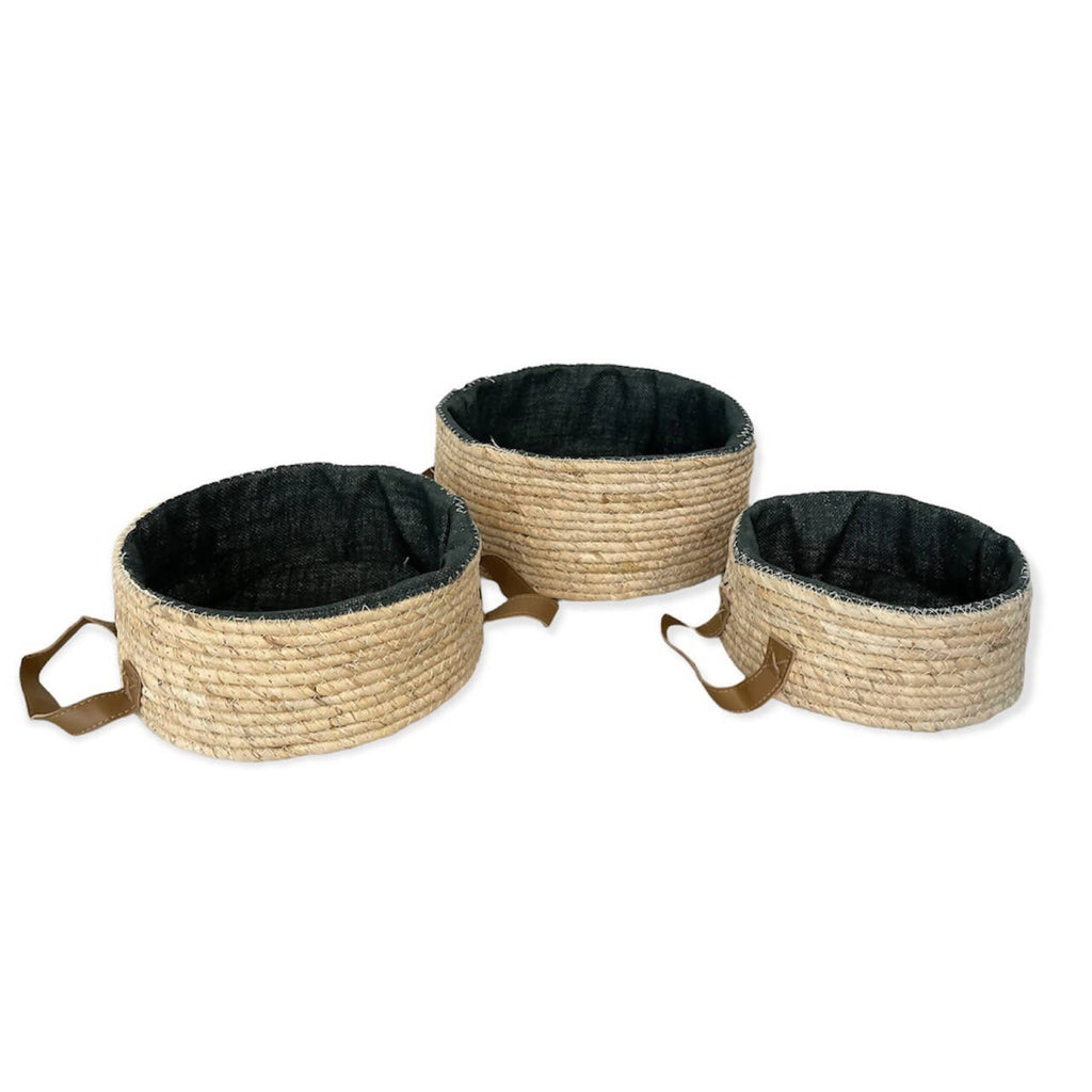 Brown & Blue Foldable Basket