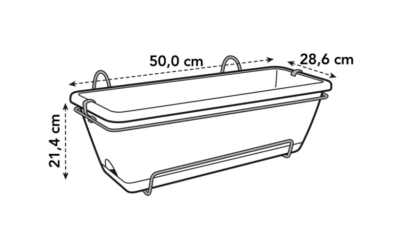 Barcelona allin1 50cm in white