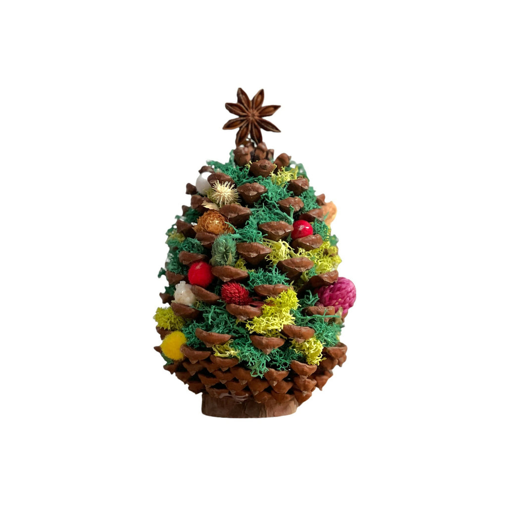 Christmas Jolly Pine Cone Tree DIY Kit