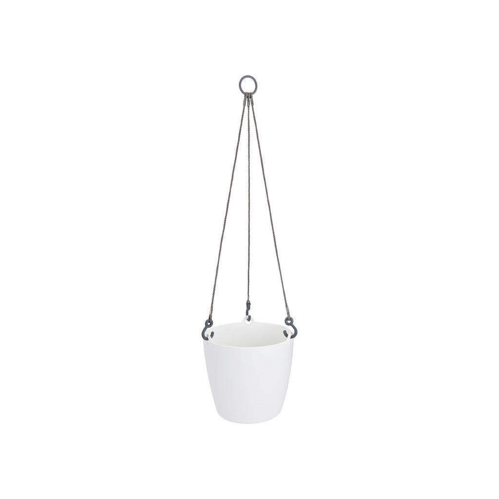 Brussels Hanging Basket 18cm in white