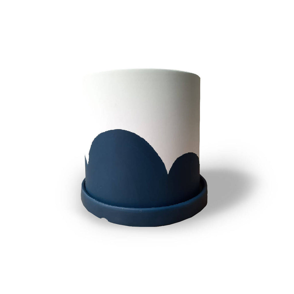 Kola Planter in Navy Blue