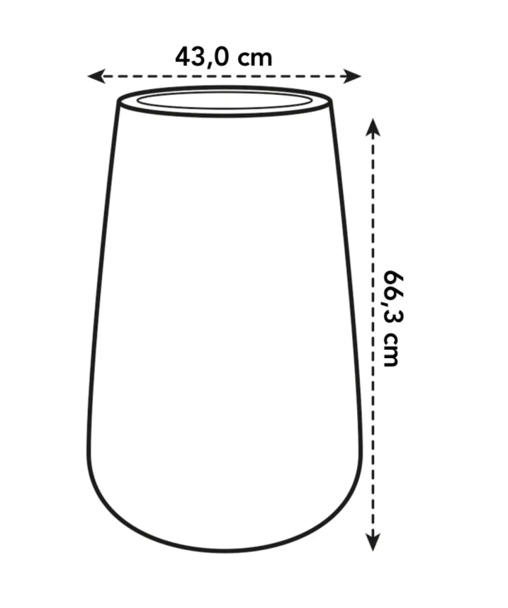 Pure Cone High 45cm in Black