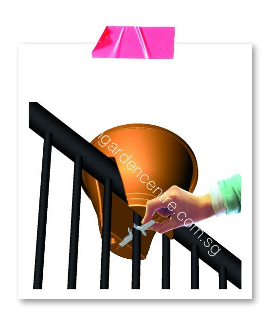 Corsica Flower Bridge 30cm in anthracite Noah Garden Centre