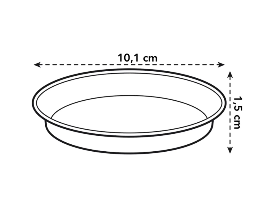 Green Basics Growpot 11cm in Leaf Green with 10cm Saucer