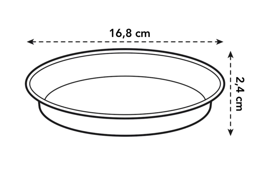 Green Basics Growpot 21cm in Mild Terra with 17cm Saucer