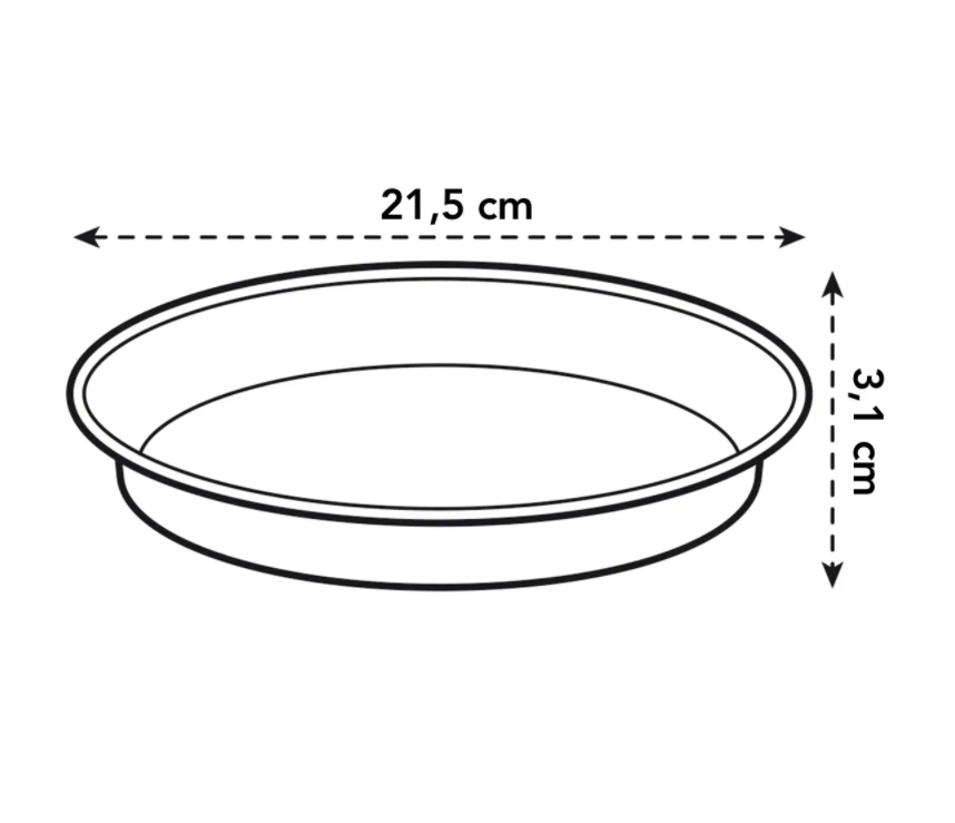 Green Basics Growpot 24cm in Mild Terra with 22cm Saucer