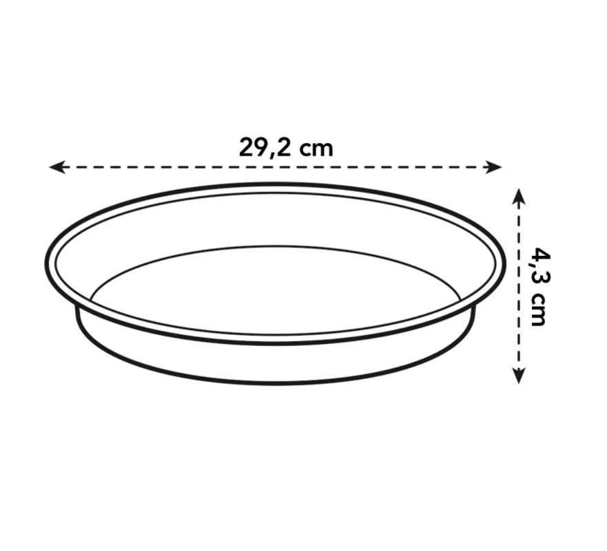 Green Basics Growpot 35cm in Mild Terra with 29cm Saucer