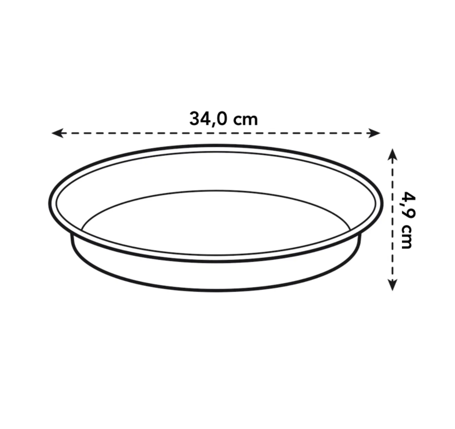 Green Basics Growpot 40cm in Leaf Green with 34cm Saucer