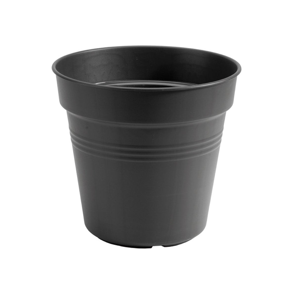 Green Basics Growpot 19cm in Living Black with 17cm Saucer