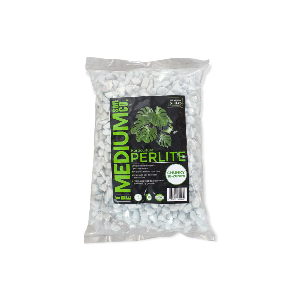 The Medium Soil Co. Perlite, Chunky 10-20mm (5L)