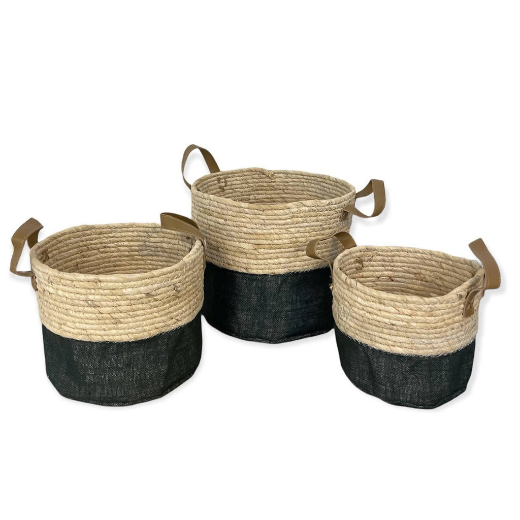 Brown & Blue Foldable Basket