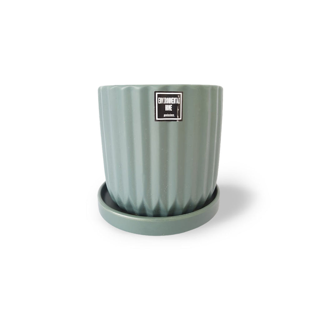 Mini Round Matt Pot in Lovat Green