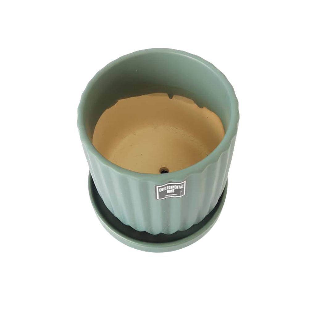 Mini Round Matt Pot in Lovat Green