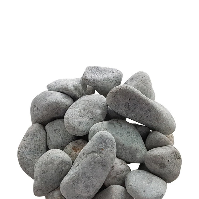 Pebbles, Light Grey, 3-4cm (20kg)