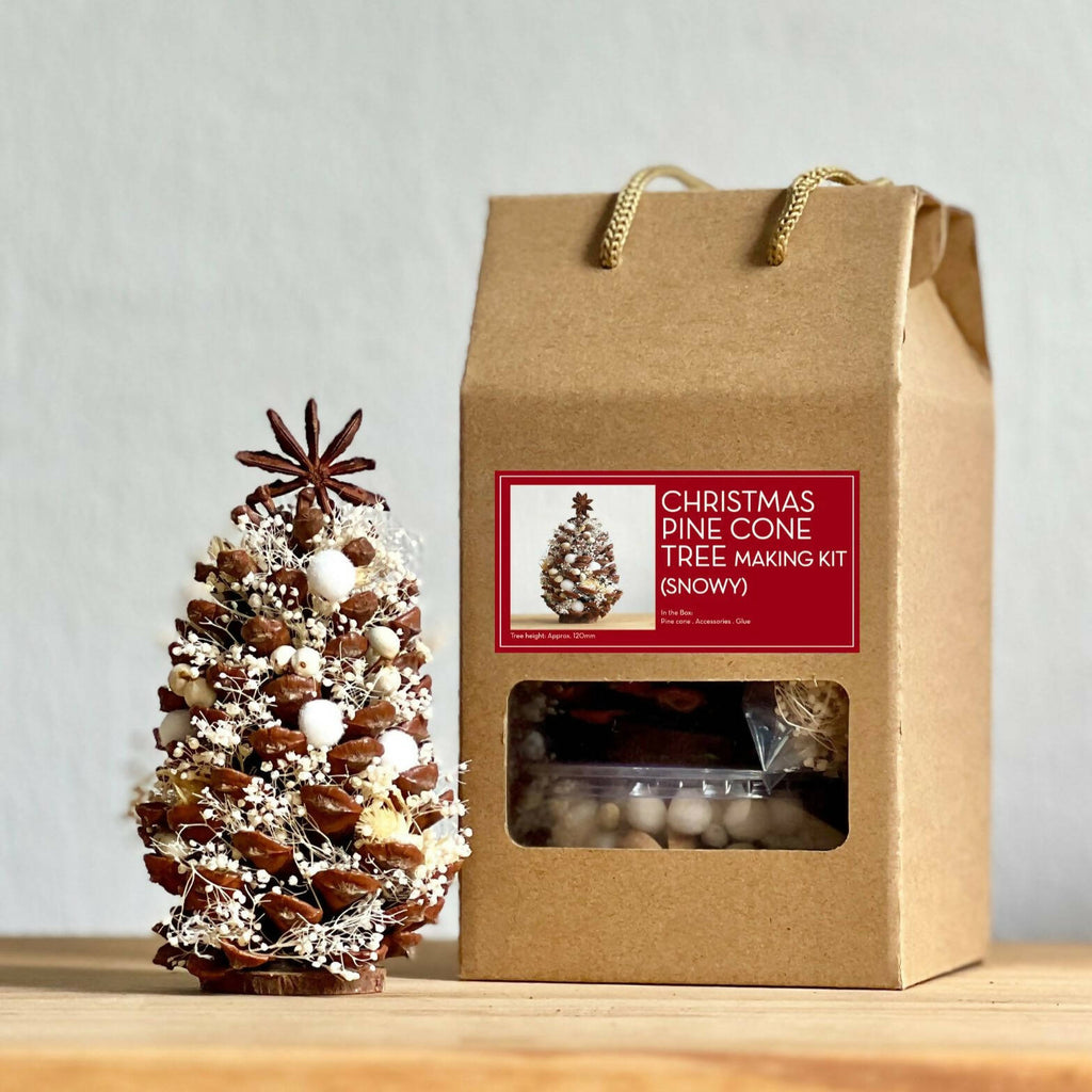 Christmas Snowy Pine Cone Tree DIY Kit